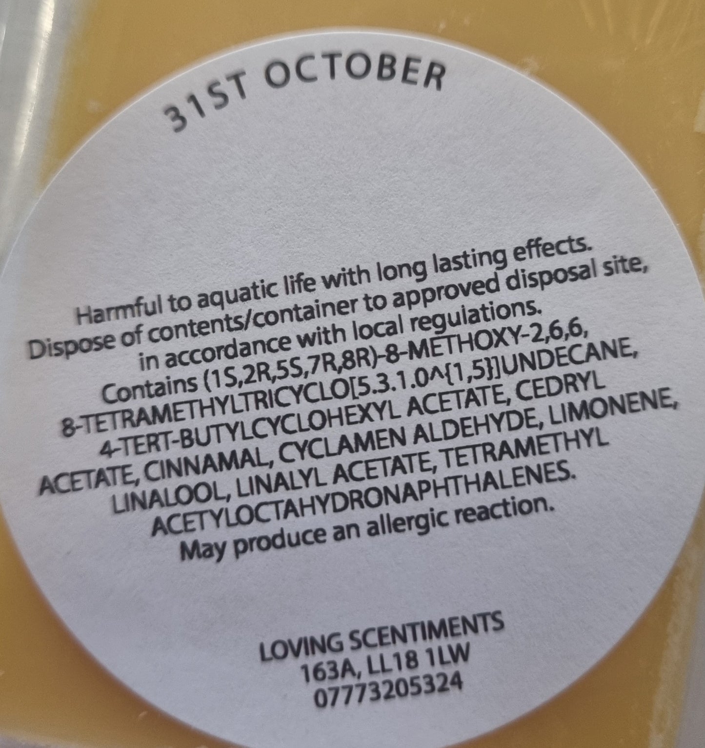 Halloween Scents wax melts
