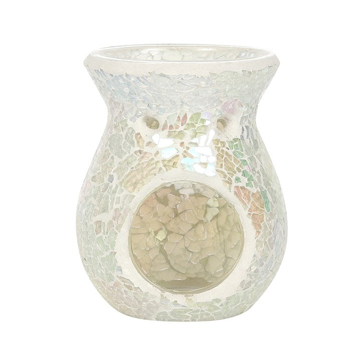 White Mosaic Oil Burner