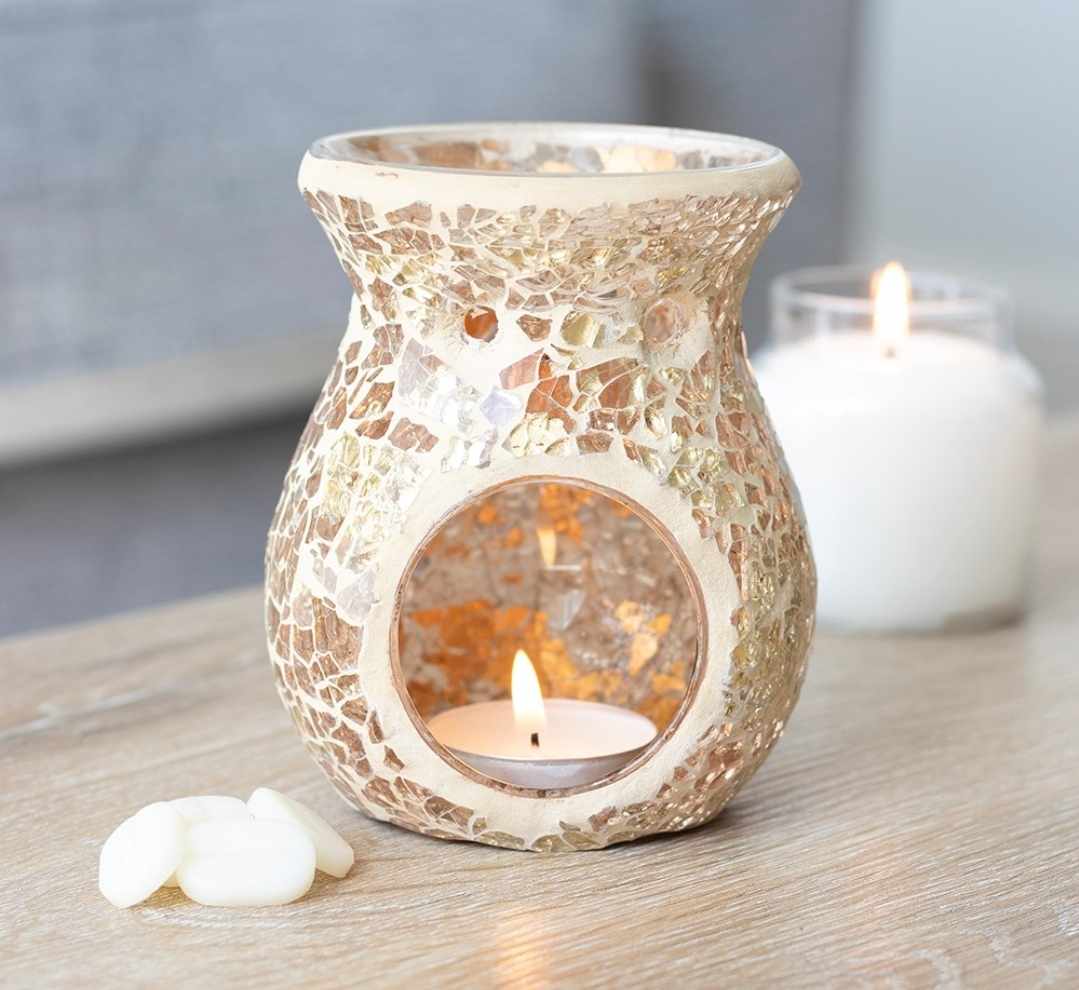 Gold Mosaic Oil Burner