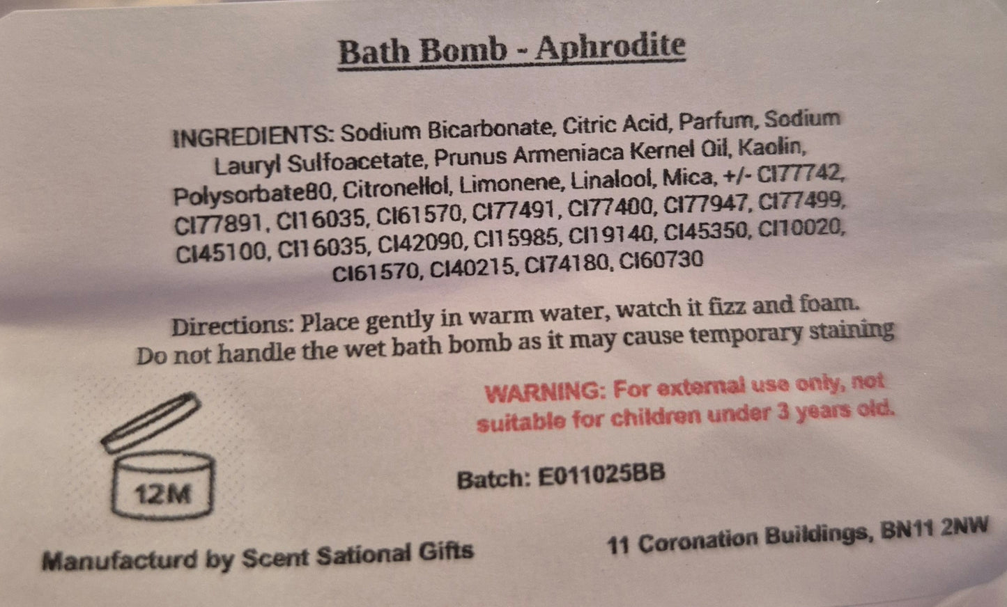 Bath bomb RANDOM
