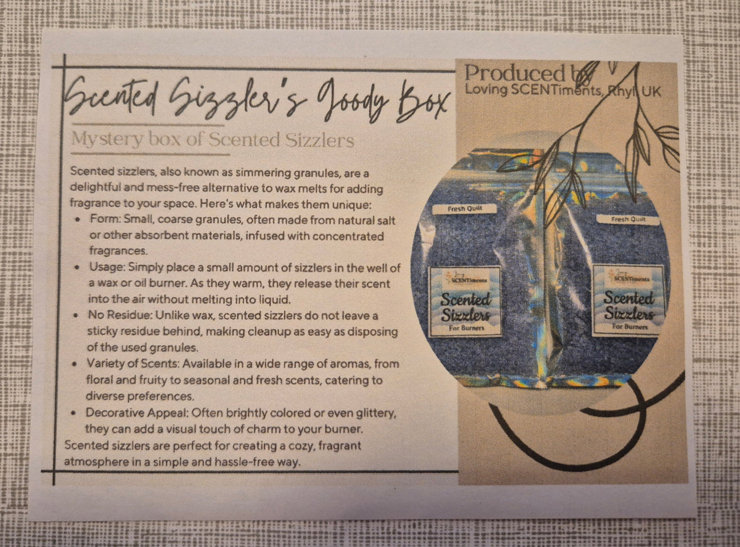 Scented Sizzlers MYSTERY BOX