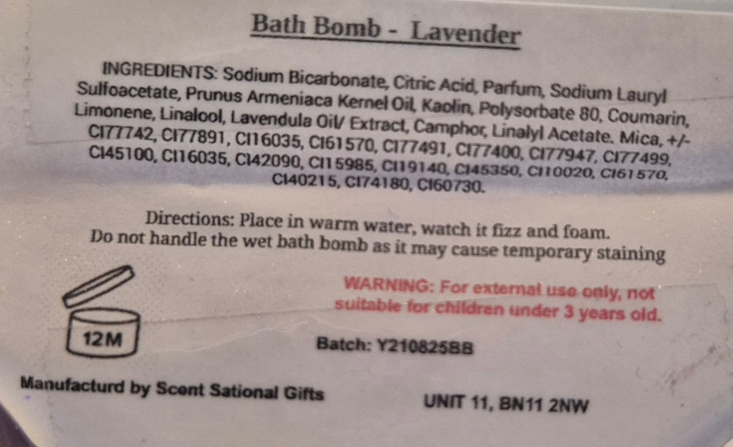 Bath bomb RANDOM