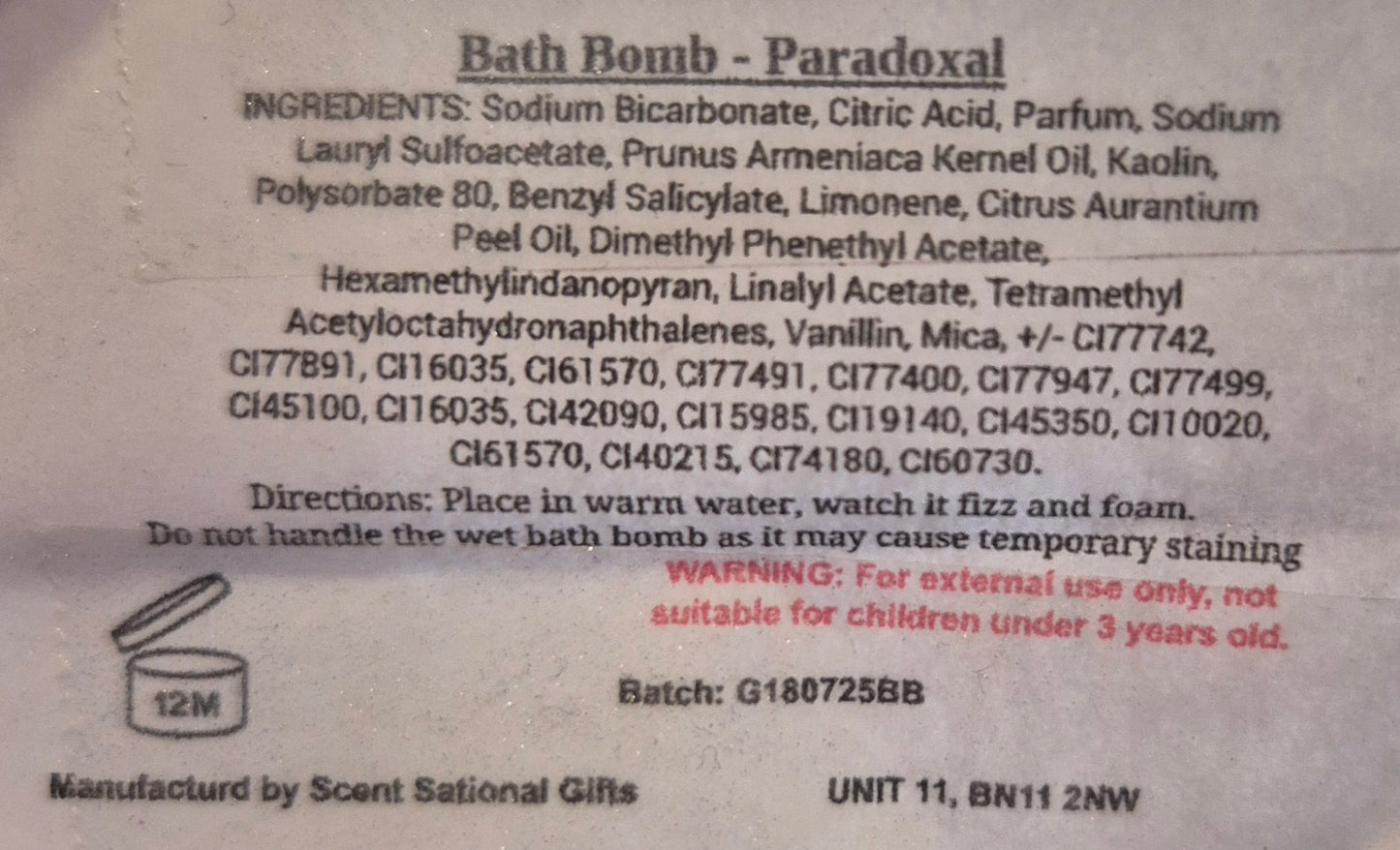 Bath bomb RANDOM