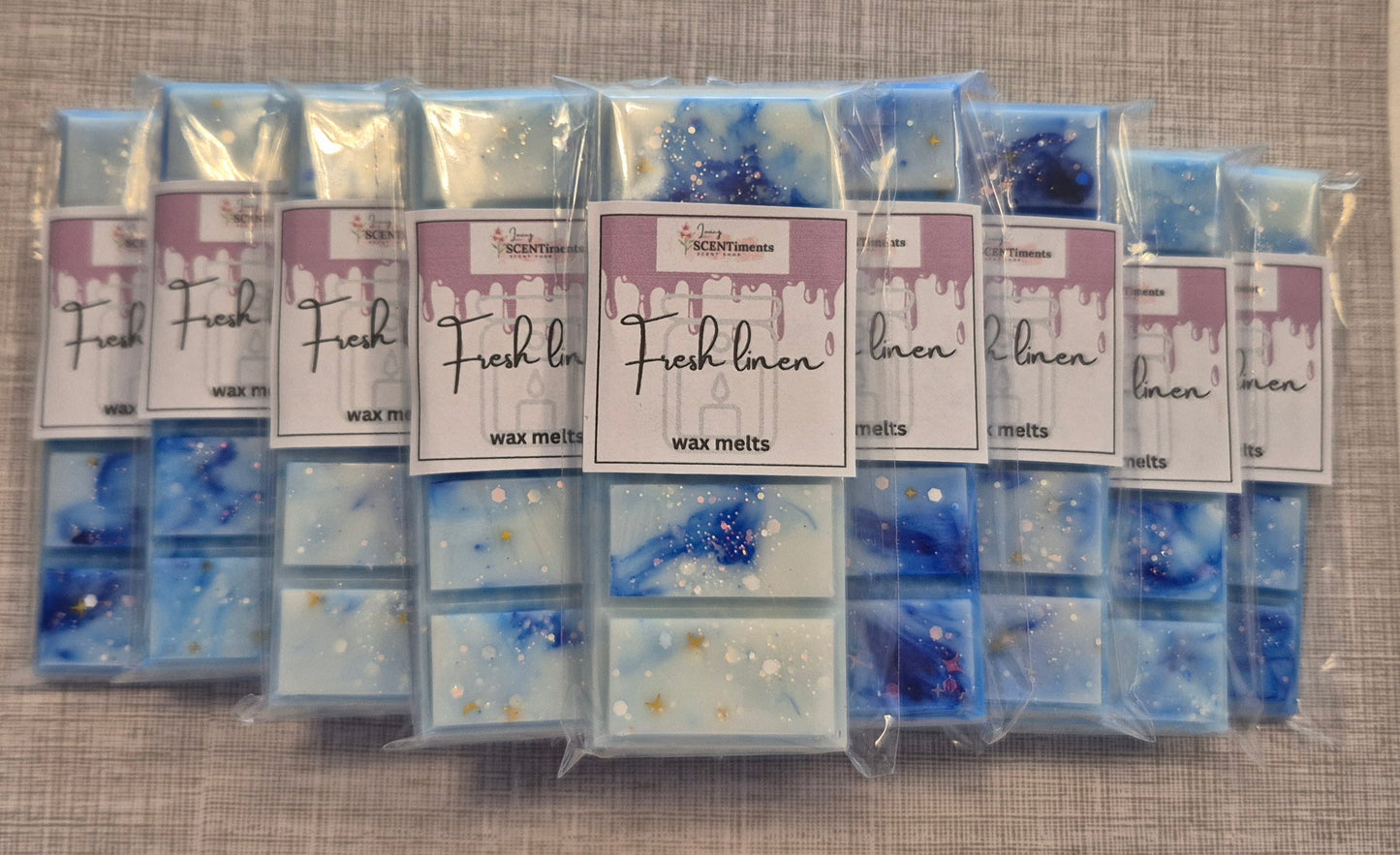 Laundry collection snap bar wax melts