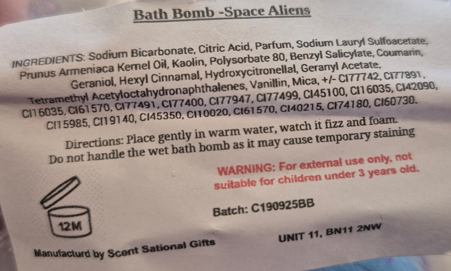 Bath bomb RANDOM