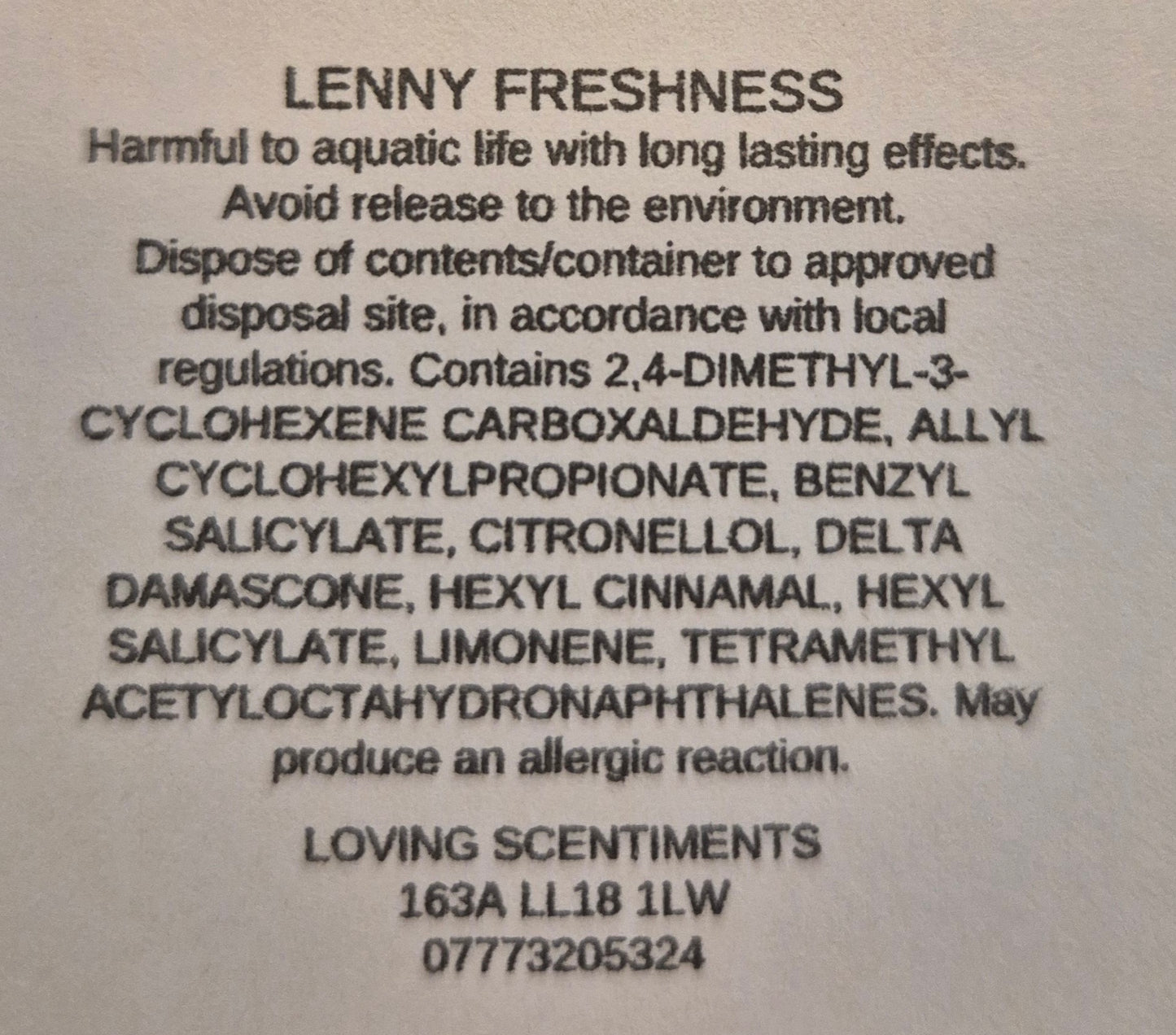 Lenny collection scents snap bar wax melts