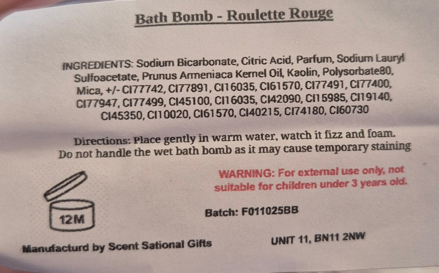 Bath bomb RANDOM
