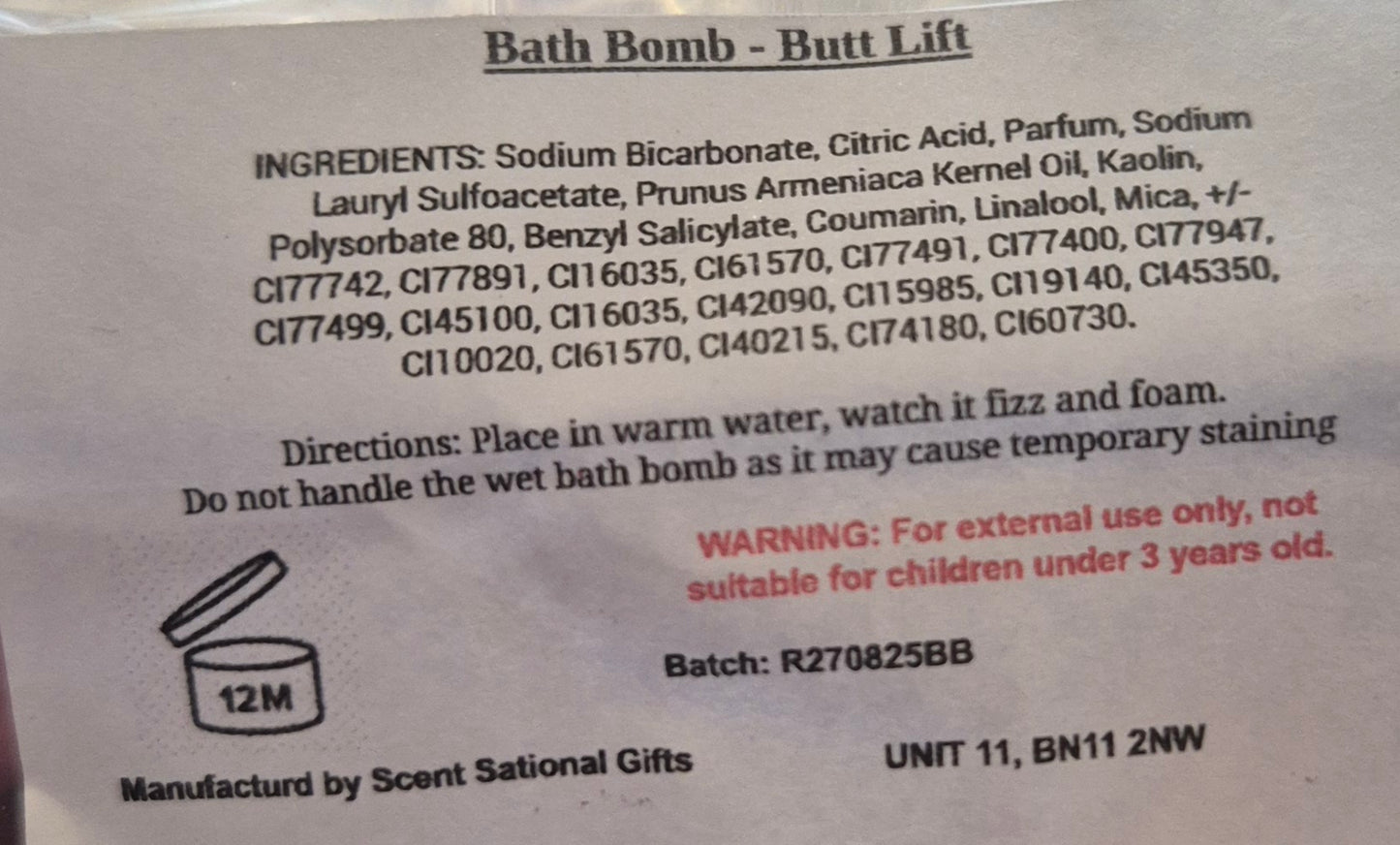 Bath bomb RANDOM