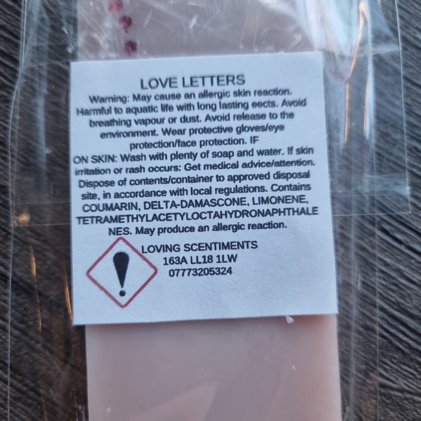 Valentines snap bar wax melts