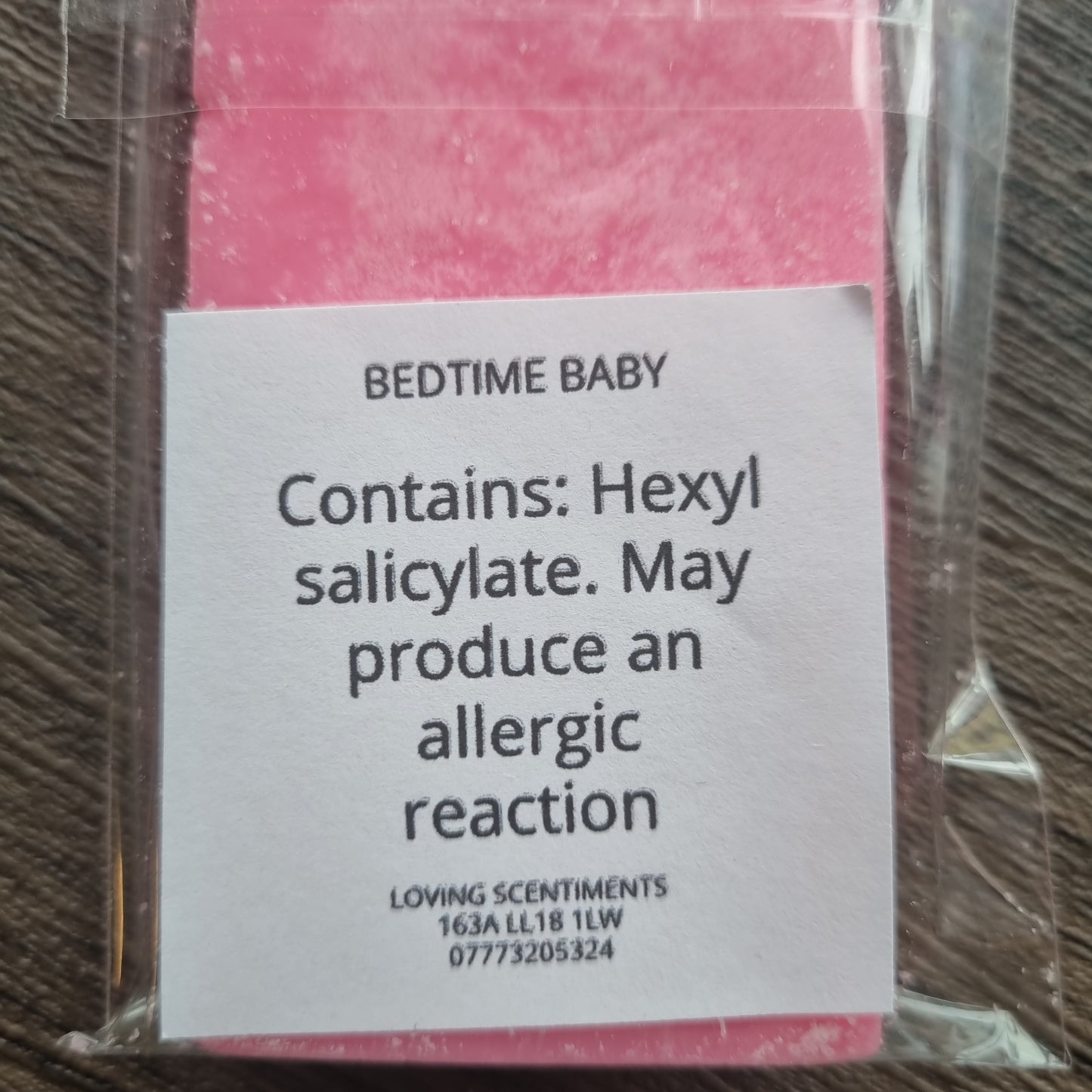 Baby scents snap bar wax melts