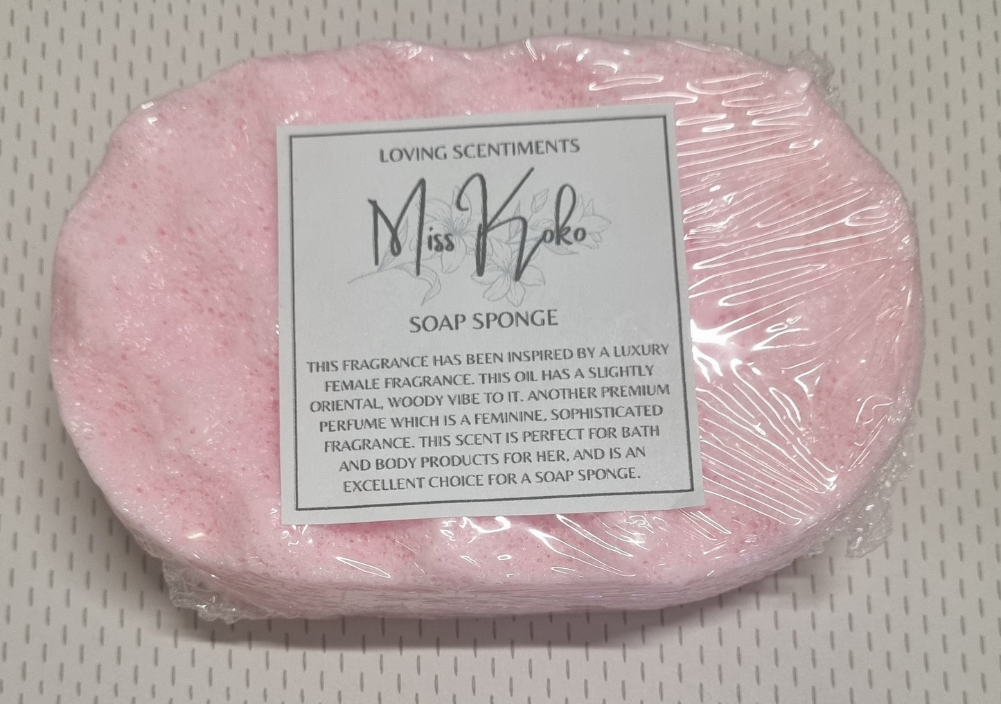 Exfoliating soap filled sponge