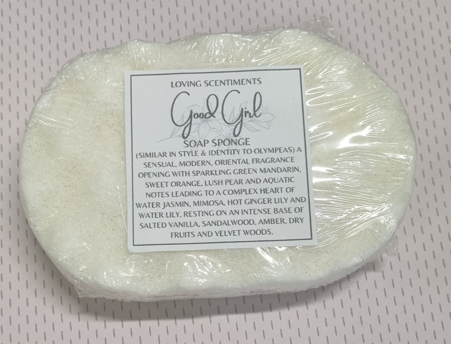 Exfoliating soap filled sponge