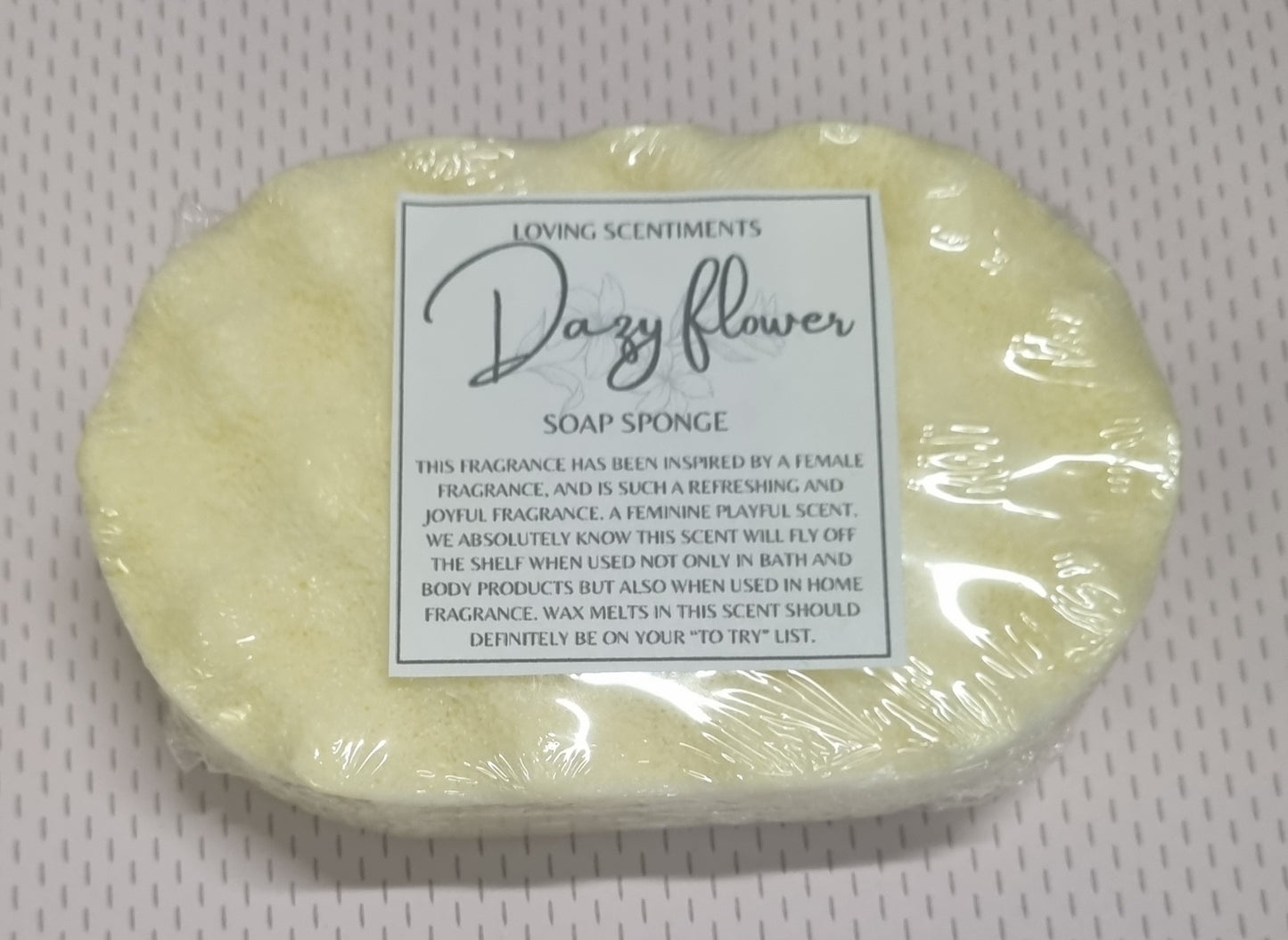 Exfoliating soap filled sponge