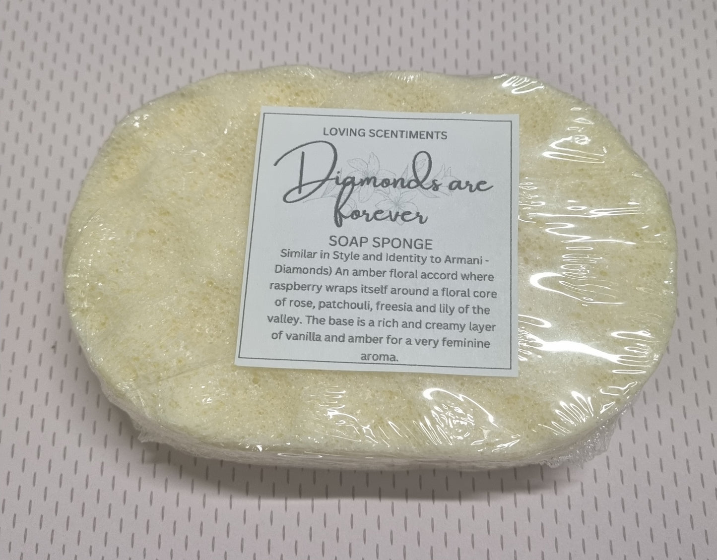 Exfoliating soap filled sponge