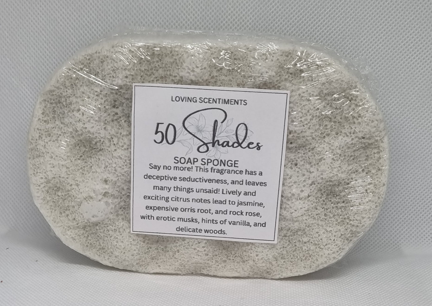 Exfoliating soap filled sponge