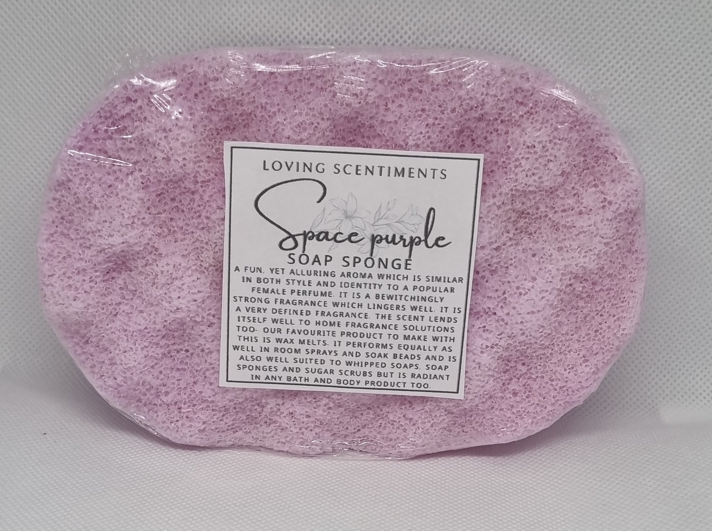 Exfoliating soap filled sponge