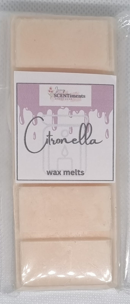 Citronella scents snap bar wax melts