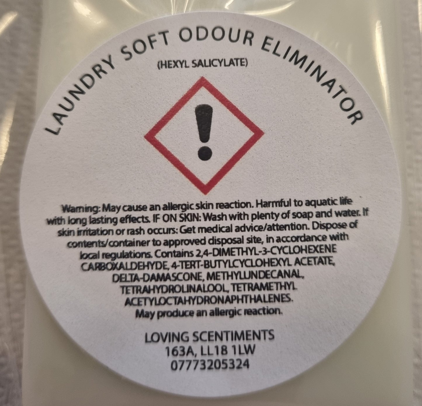 Odour eliminating wax melts