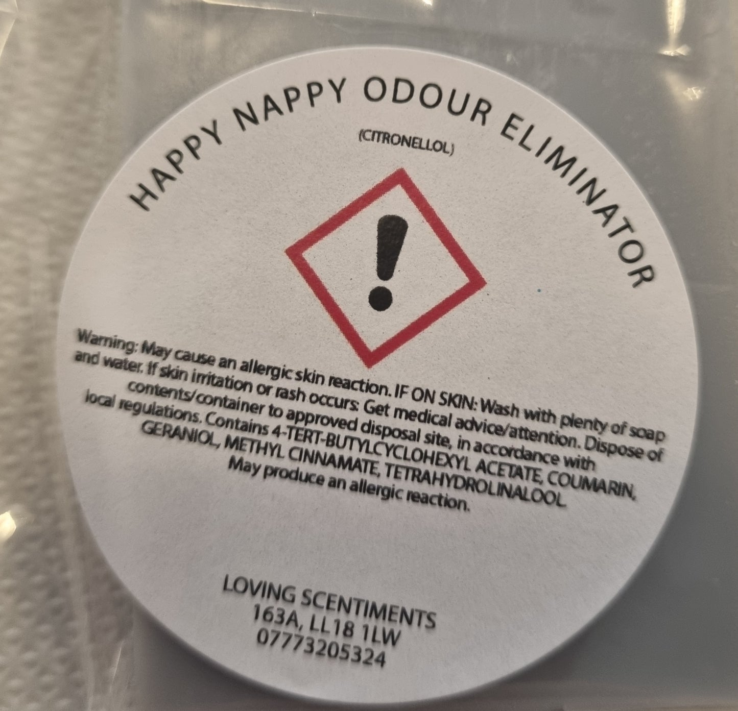 Odour eliminating wax melts