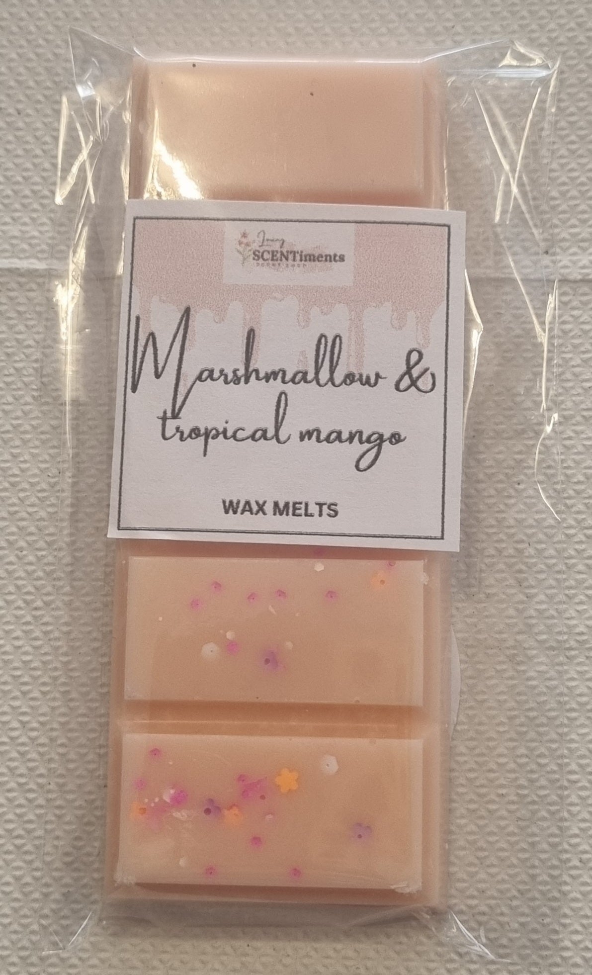 Marshmallow scent snap bar wax melts