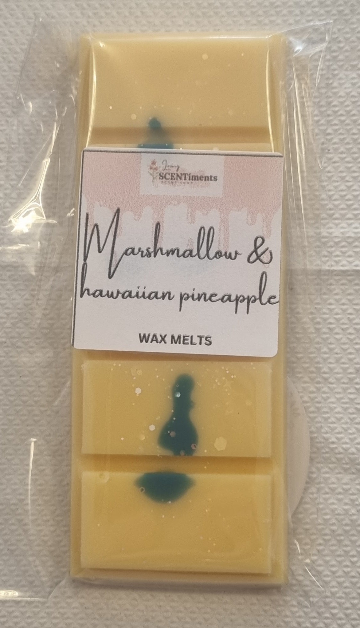 Marshmallow scent snap bar wax melts