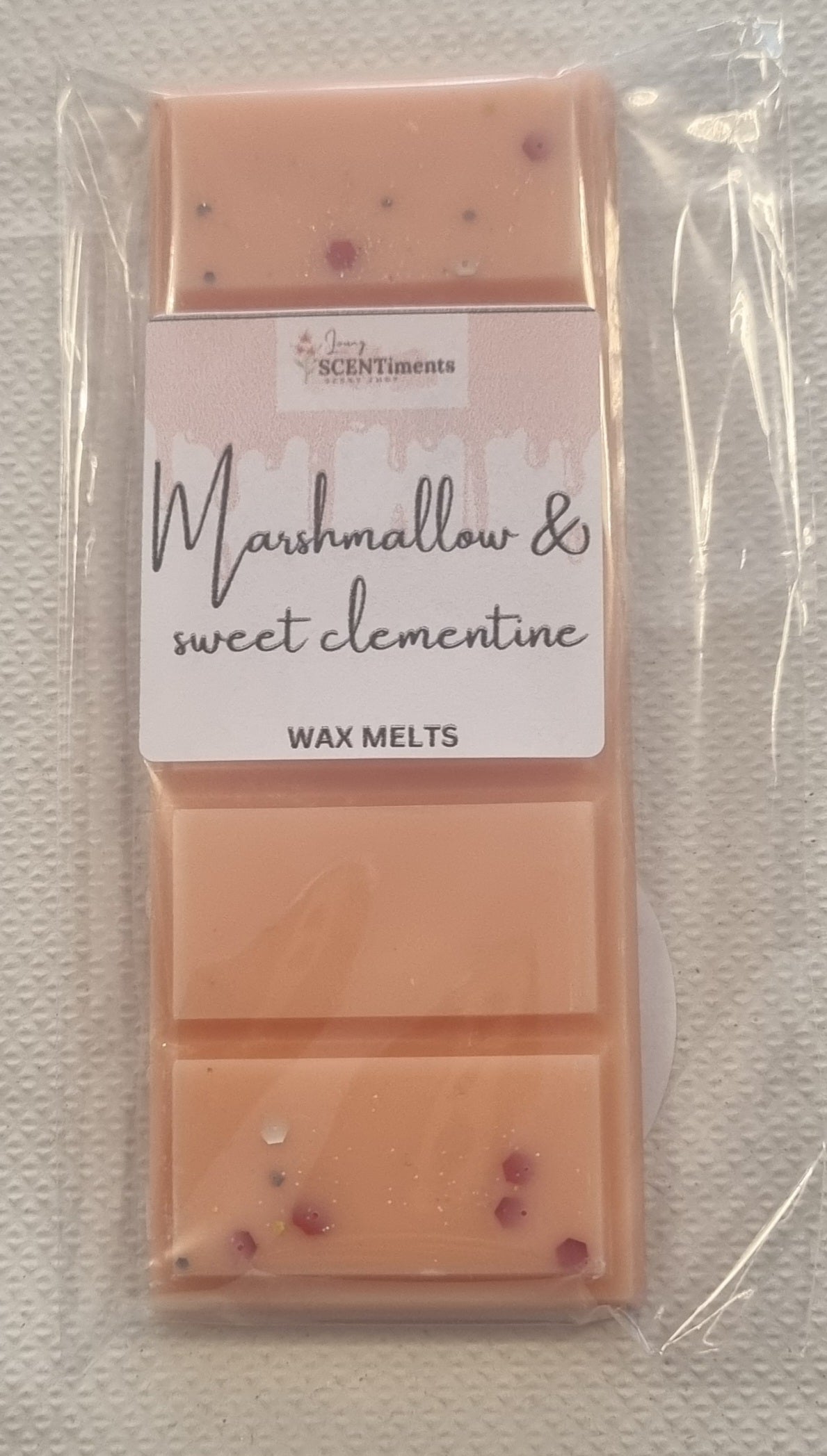 Marshmallow scent snap bar wax melts