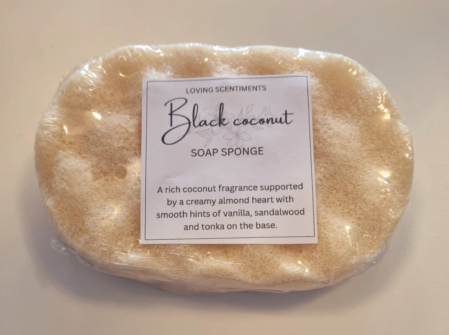 Exfoliating soap filled sponge