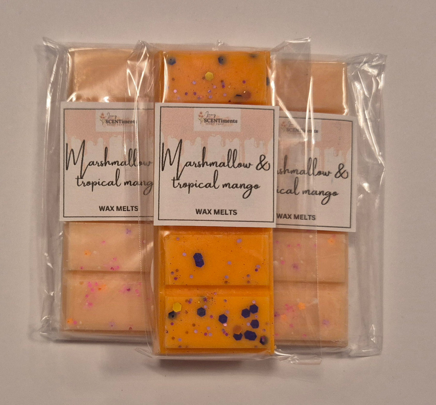 Marshmallow scent snap bar wax melts