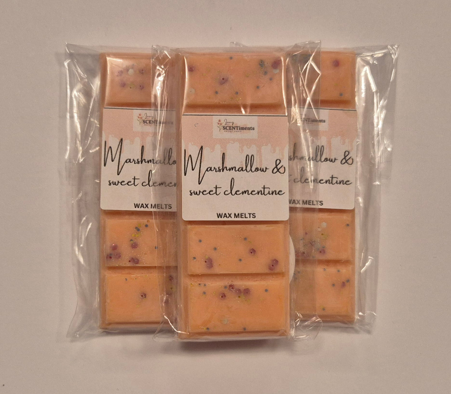 Marshmallow scent snap bar wax melts