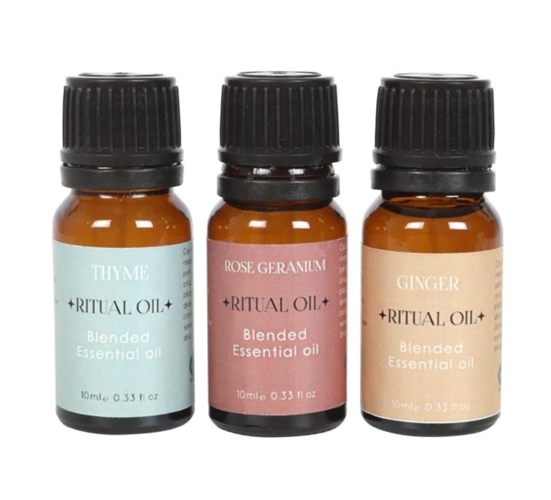 Set of 3 ritual blended essential oils