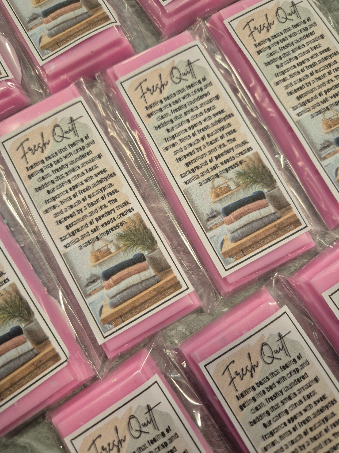 Laundry collection snap bar wax melts