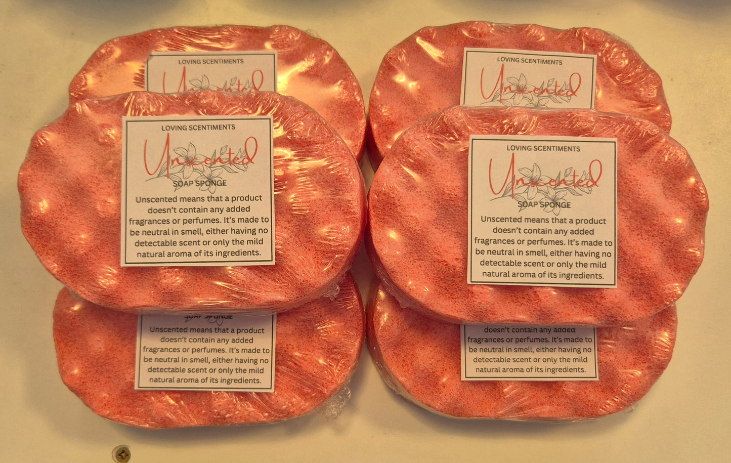 Exfoliating soap filled sponge