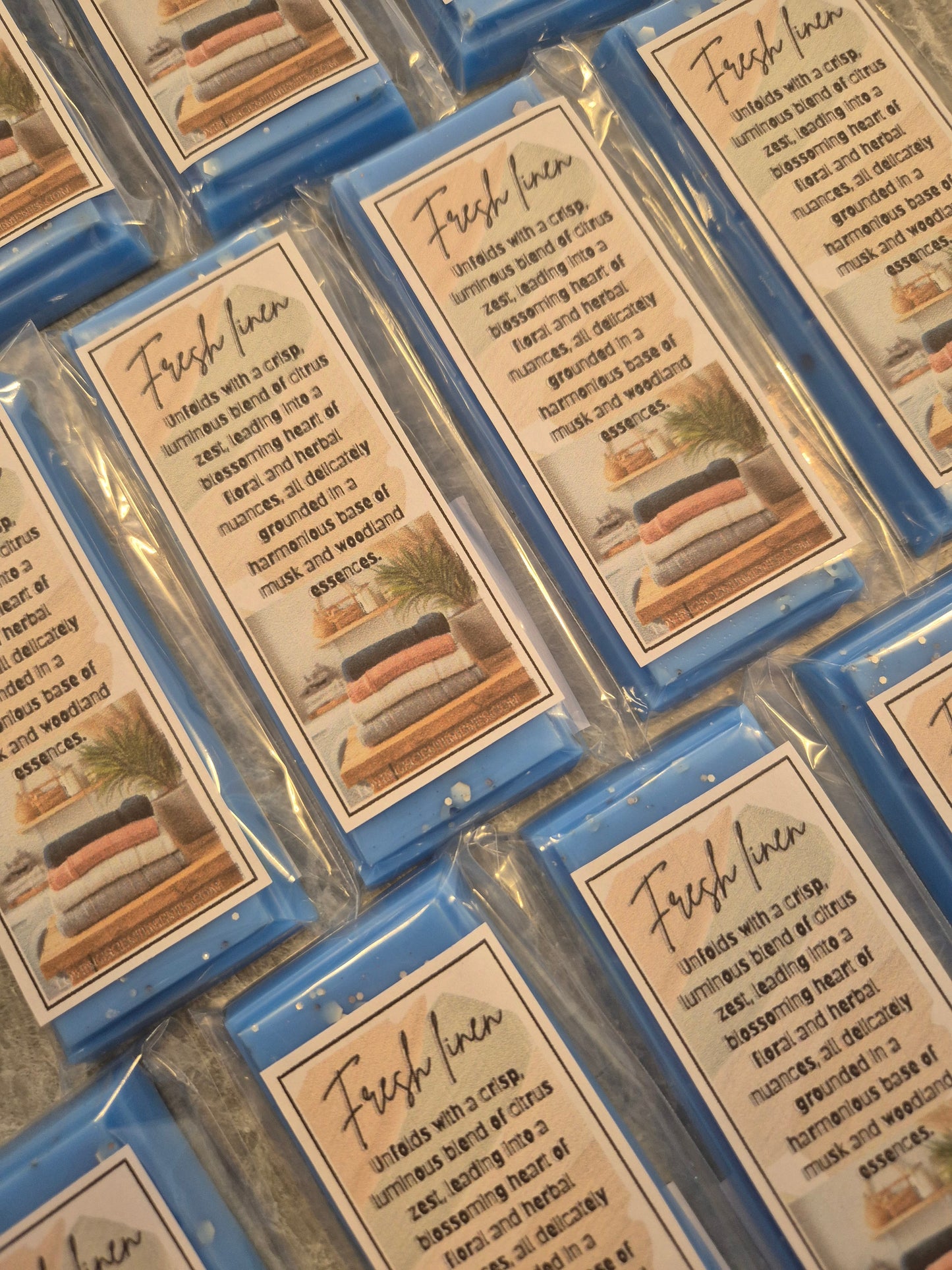 Laundry collection snap bar wax melts