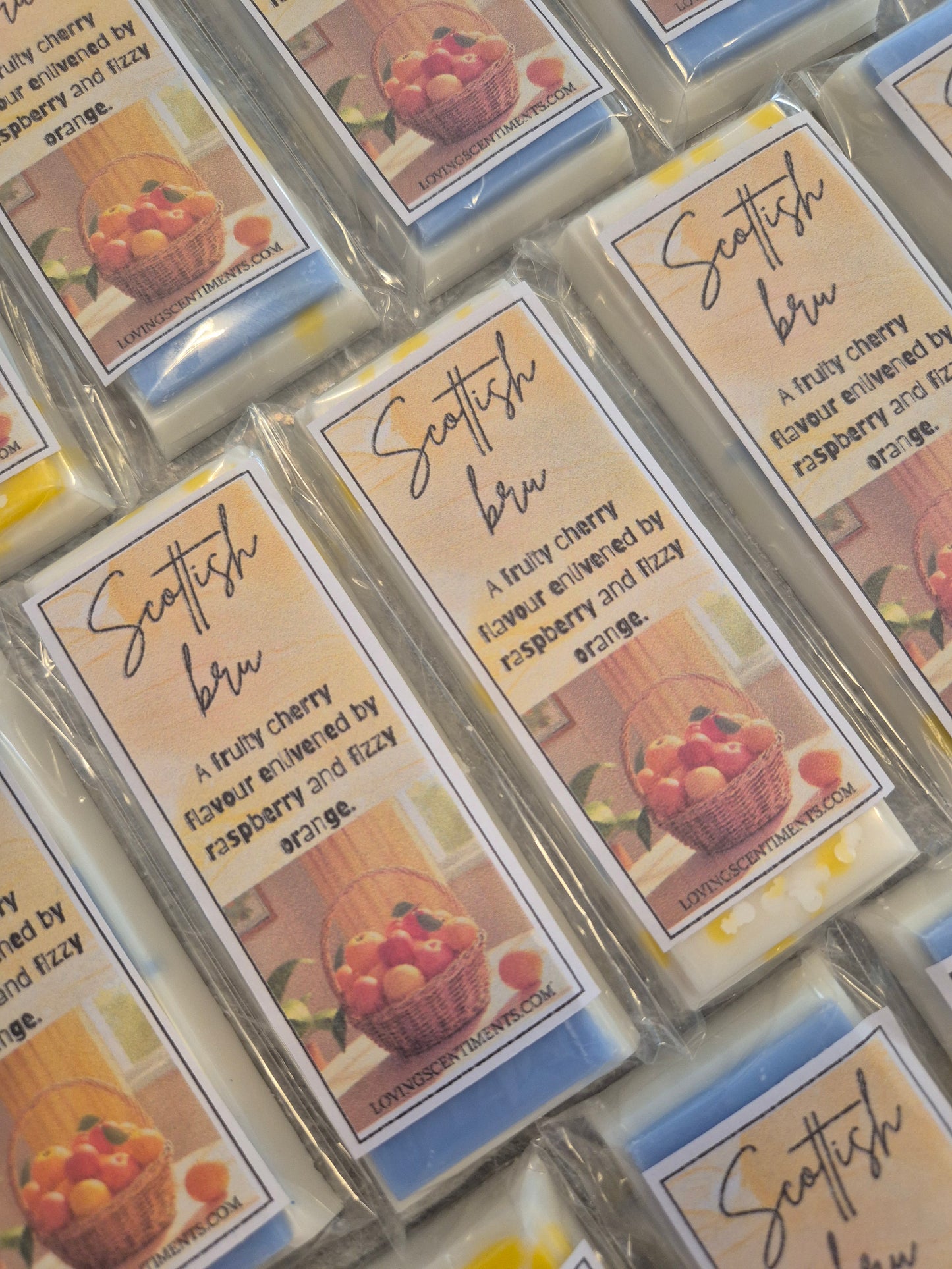 Fruity scent snap bar wax melts