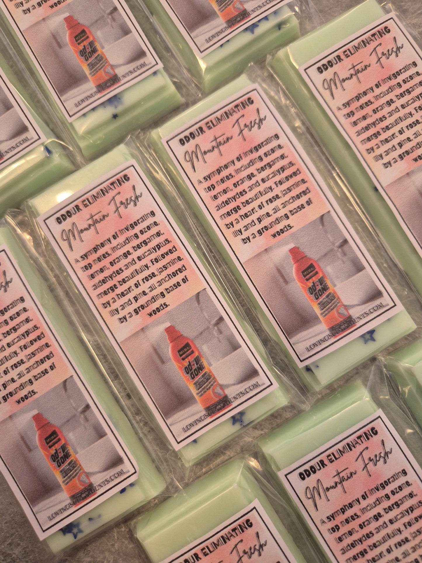 Odour eliminating wax melts
