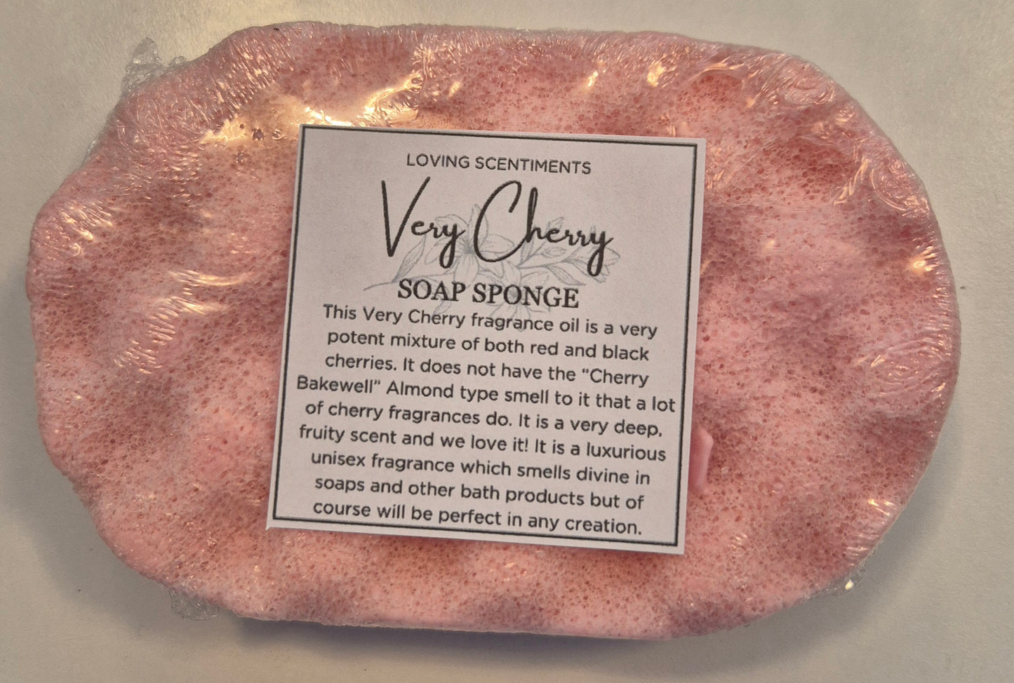 Exfoliating soap filled sponge