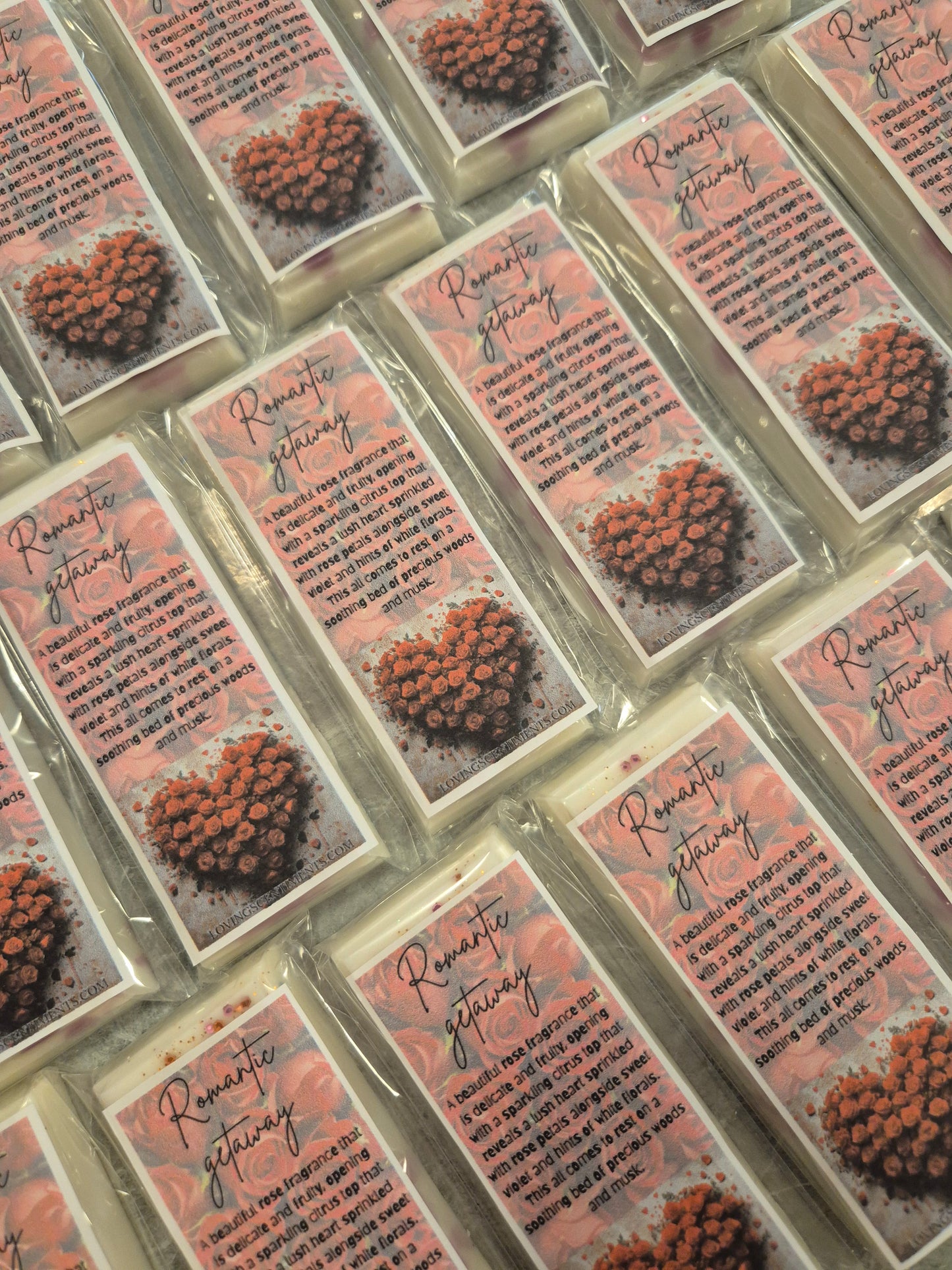 Valentines snap bar wax melts